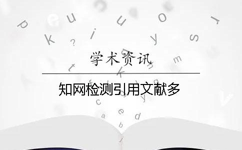 学术检测引用文献多