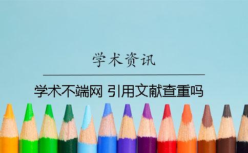学术不端网 引用文献查重吗