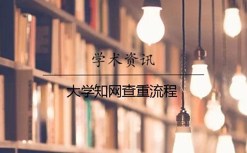 大学知网查重流程